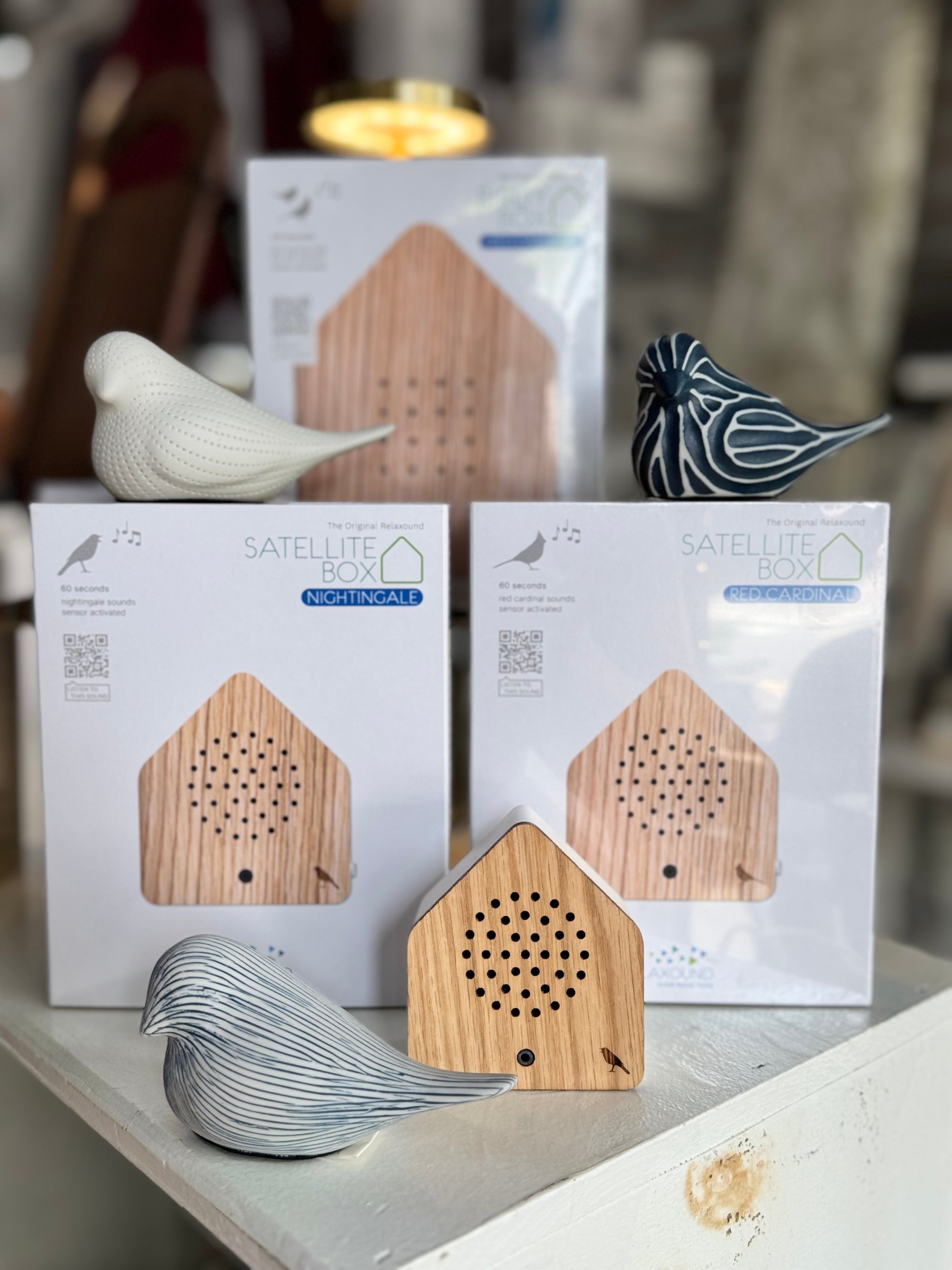 Motion Sensor Oak Birdsong Soundbox