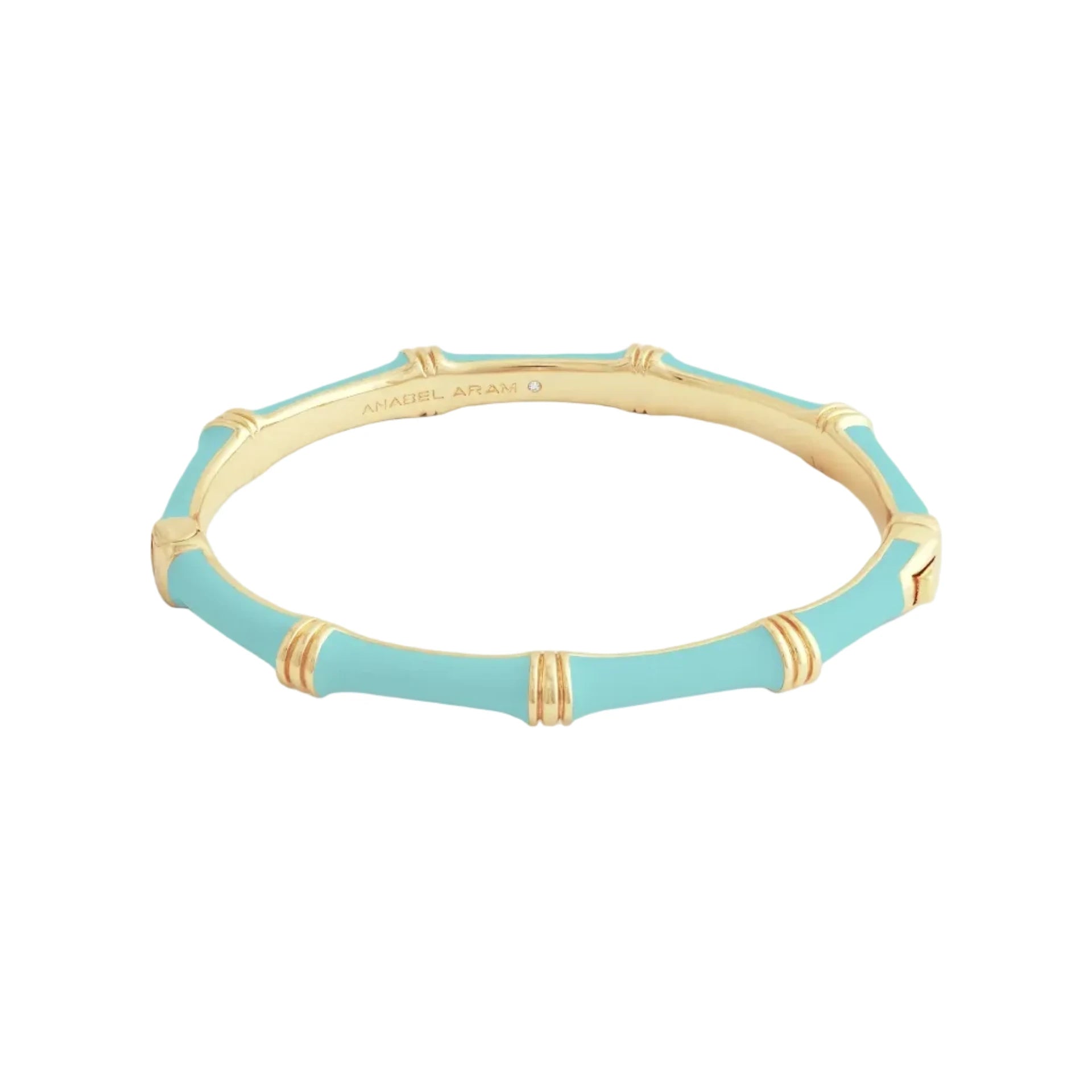 Bamboo Enameled Hinge Bangle