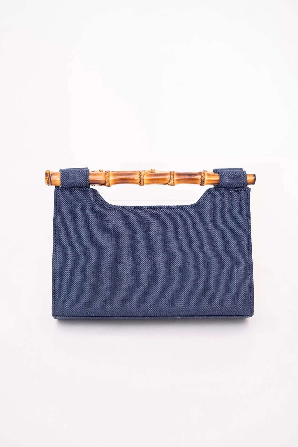 Mary Straw Clutch - Bamboo Natural Handle