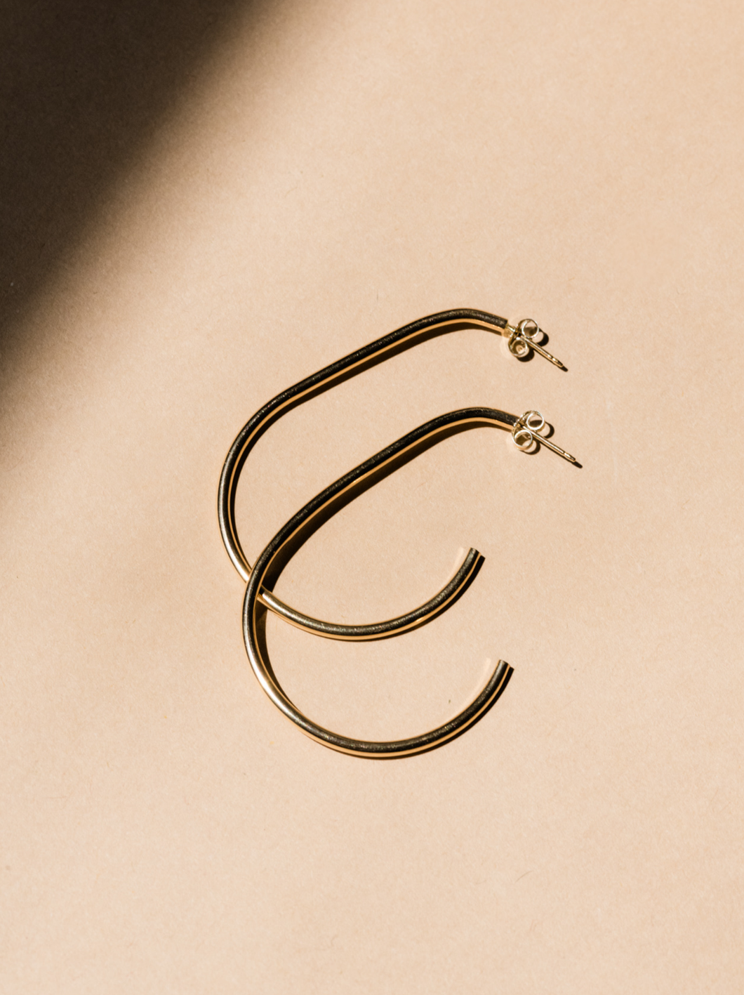 Pear Hoops : Gold-Filled