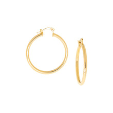 Load image into Gallery viewer, Gold Plated 1 1/2&quot; Hollow Hoop

