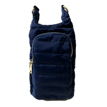 Load image into Gallery viewer, Emma Quilted Puffy Water Bottle Holder w/2&quot; Solid Strap

