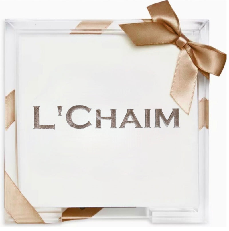Cocktail Napkin Acrylic Tray Set