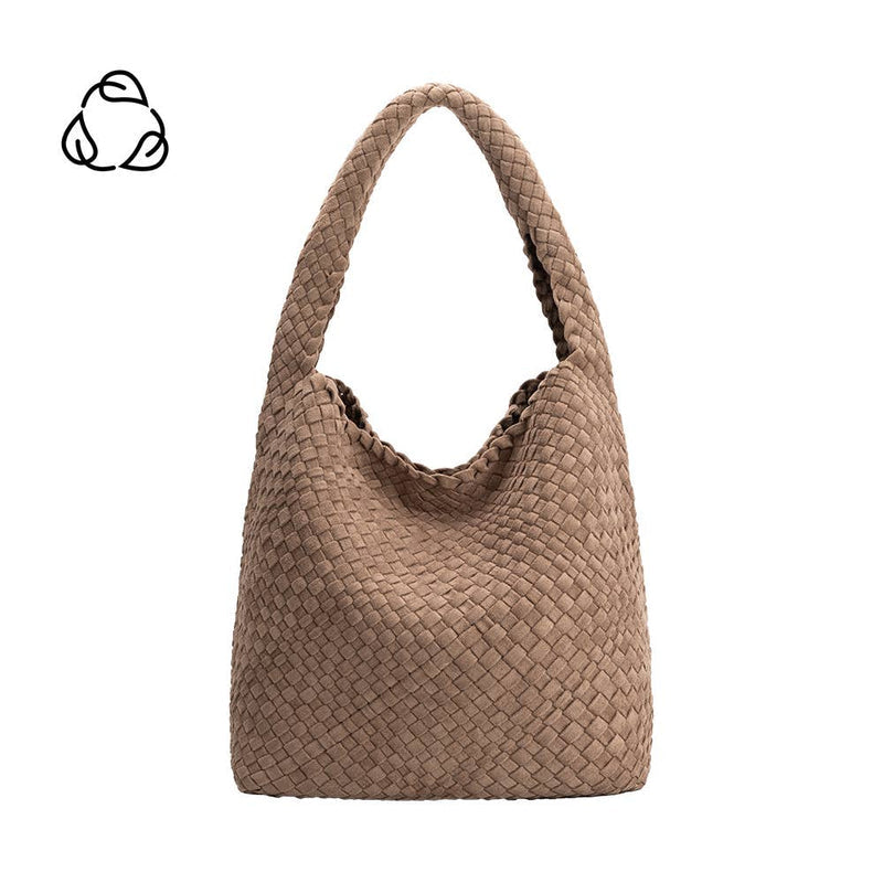 Johanna Pine Suede Recycled Vegan Shoulder Bag