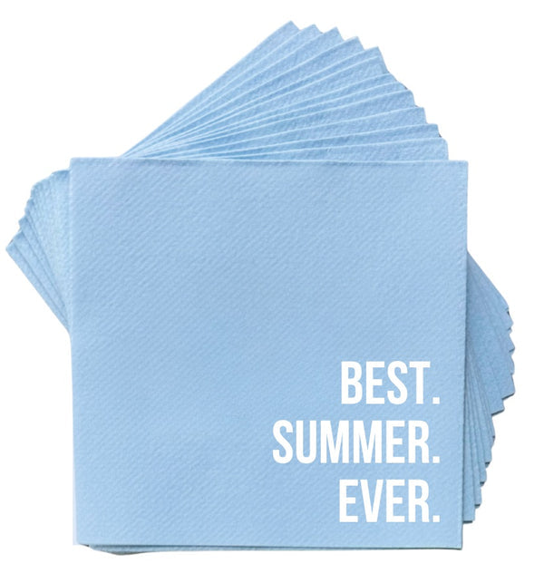Cloth-Like Cocktail Napkins - Summer Themed