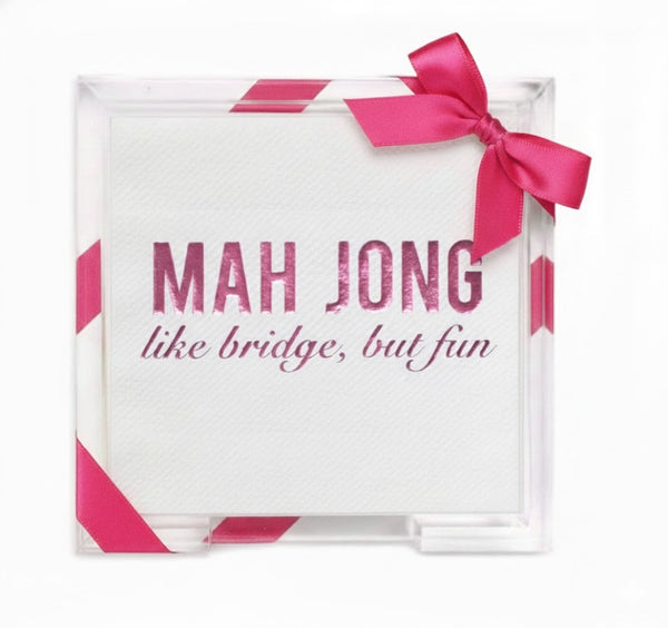 Cocktail Napkin Acrylic Tray Set