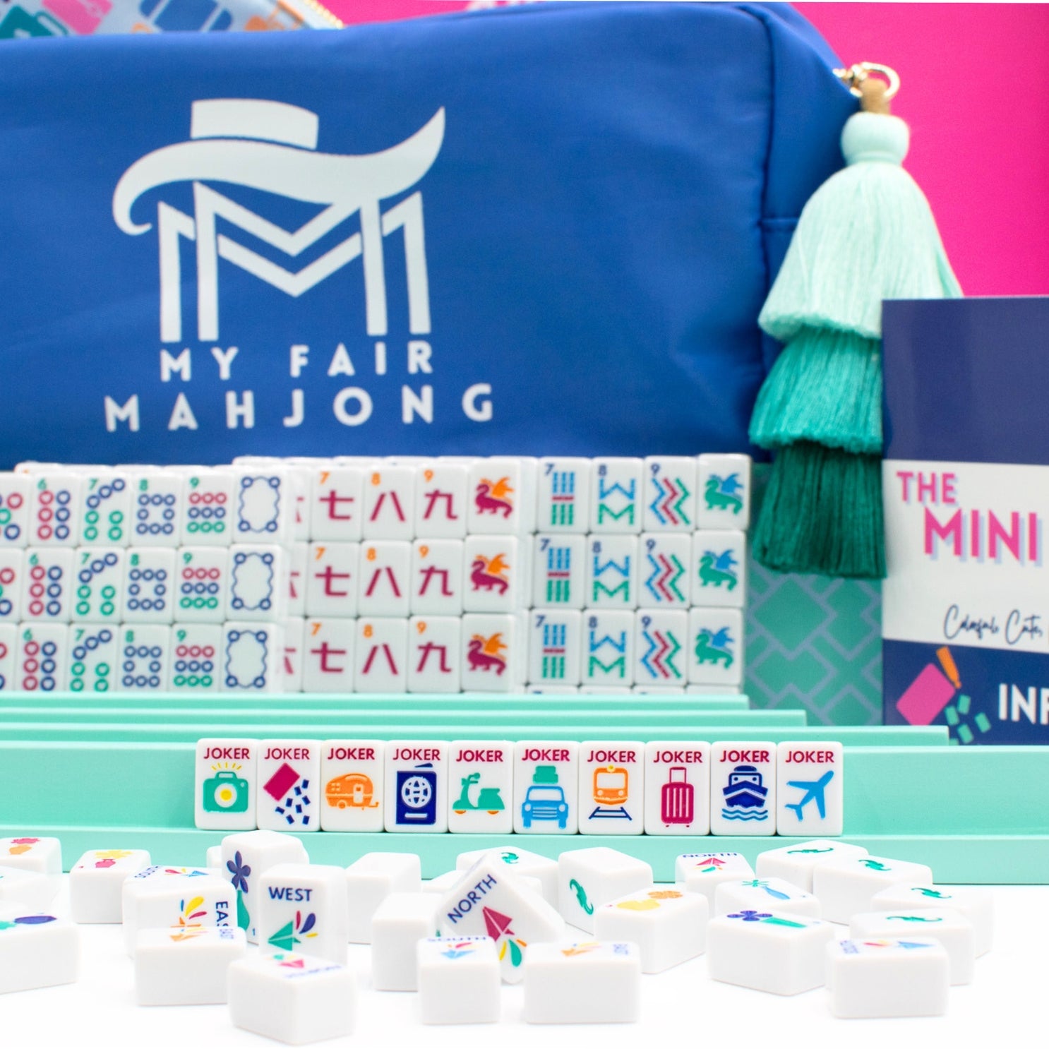 Mini Travel Mahjong | Mini Anywhere Series | White
