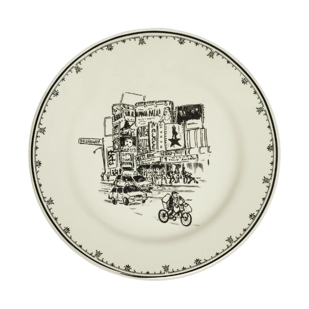 NYC Toile Appetizer Plates