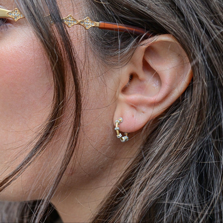 Signature Cityscape Cable Hoop Earrings