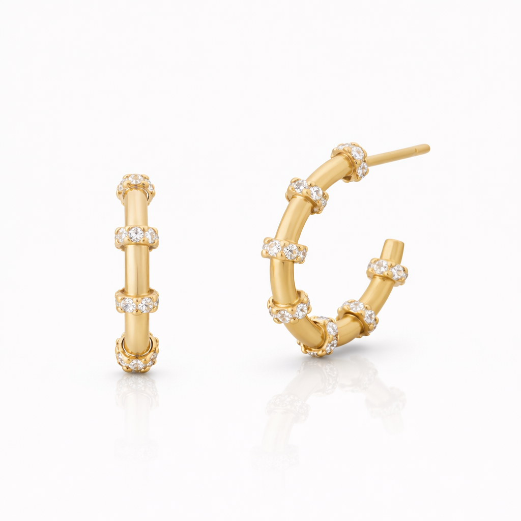 Signature Cityscape Cable Hoop Earrings