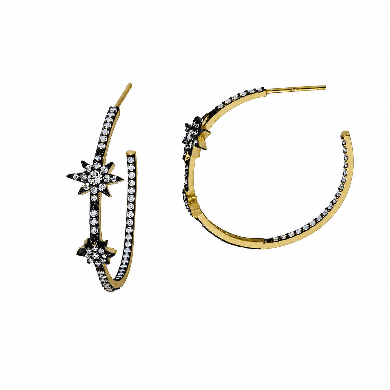 Celestial Pave Station Hoops