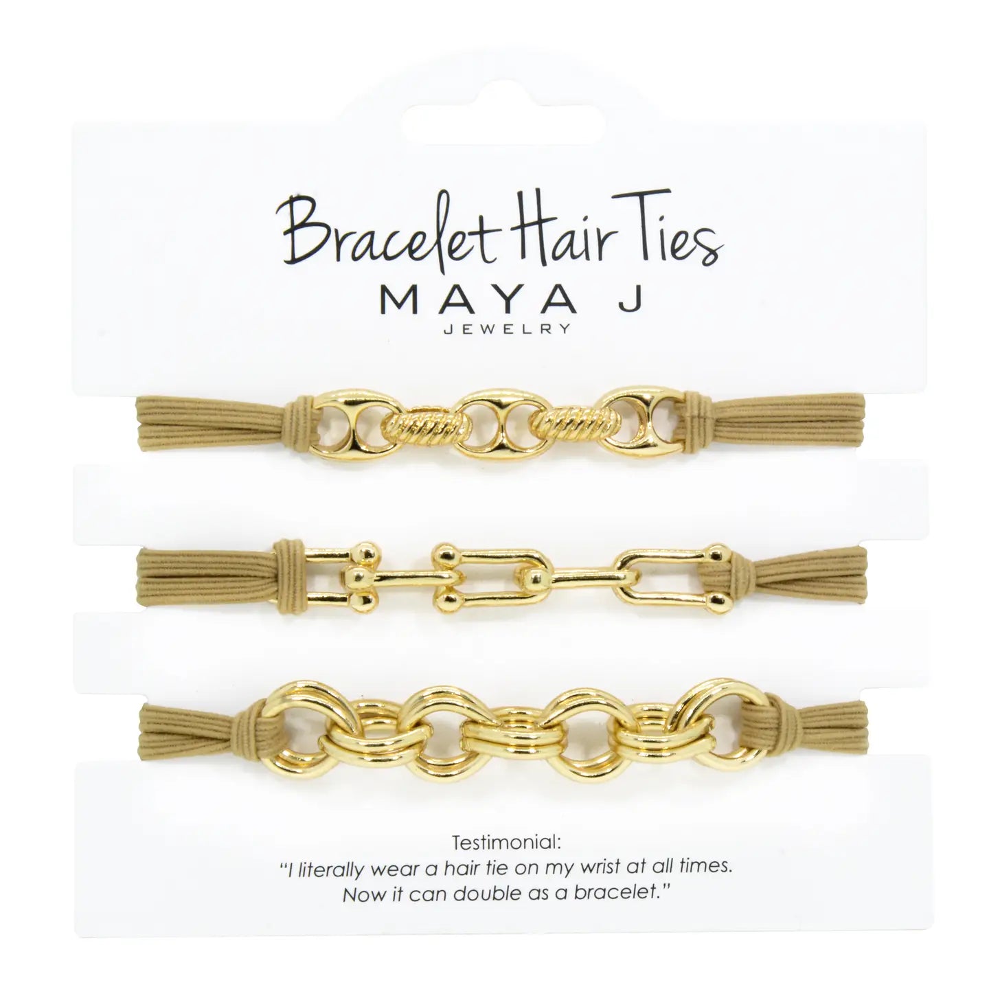 Bracelet Hair Ties - Set of 3