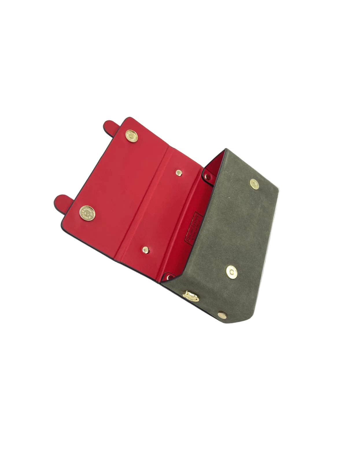 Suede Leather Mini Clutch Bag with Chain