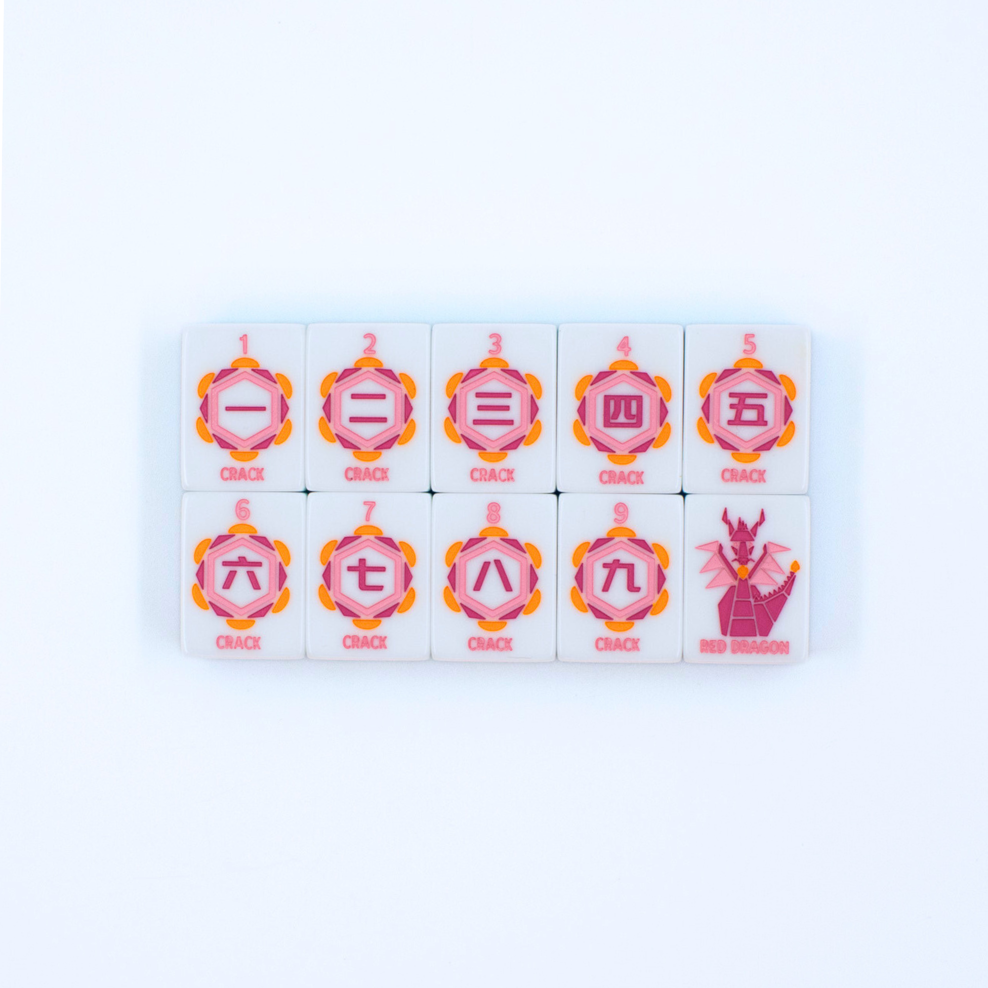 Crystal Prism Blue | Mahjong Tile Set with Bold Angles and Vibrant Vibes