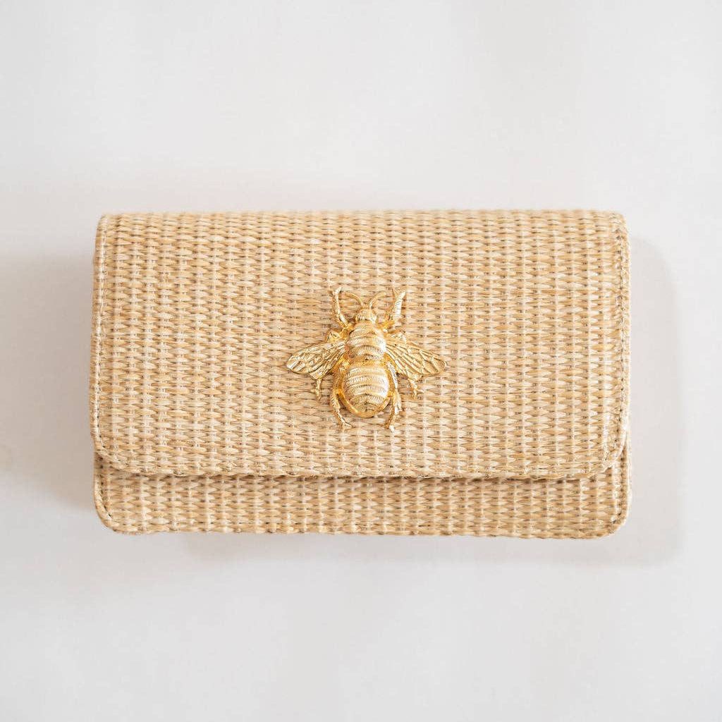 Ruby Straw Clutch