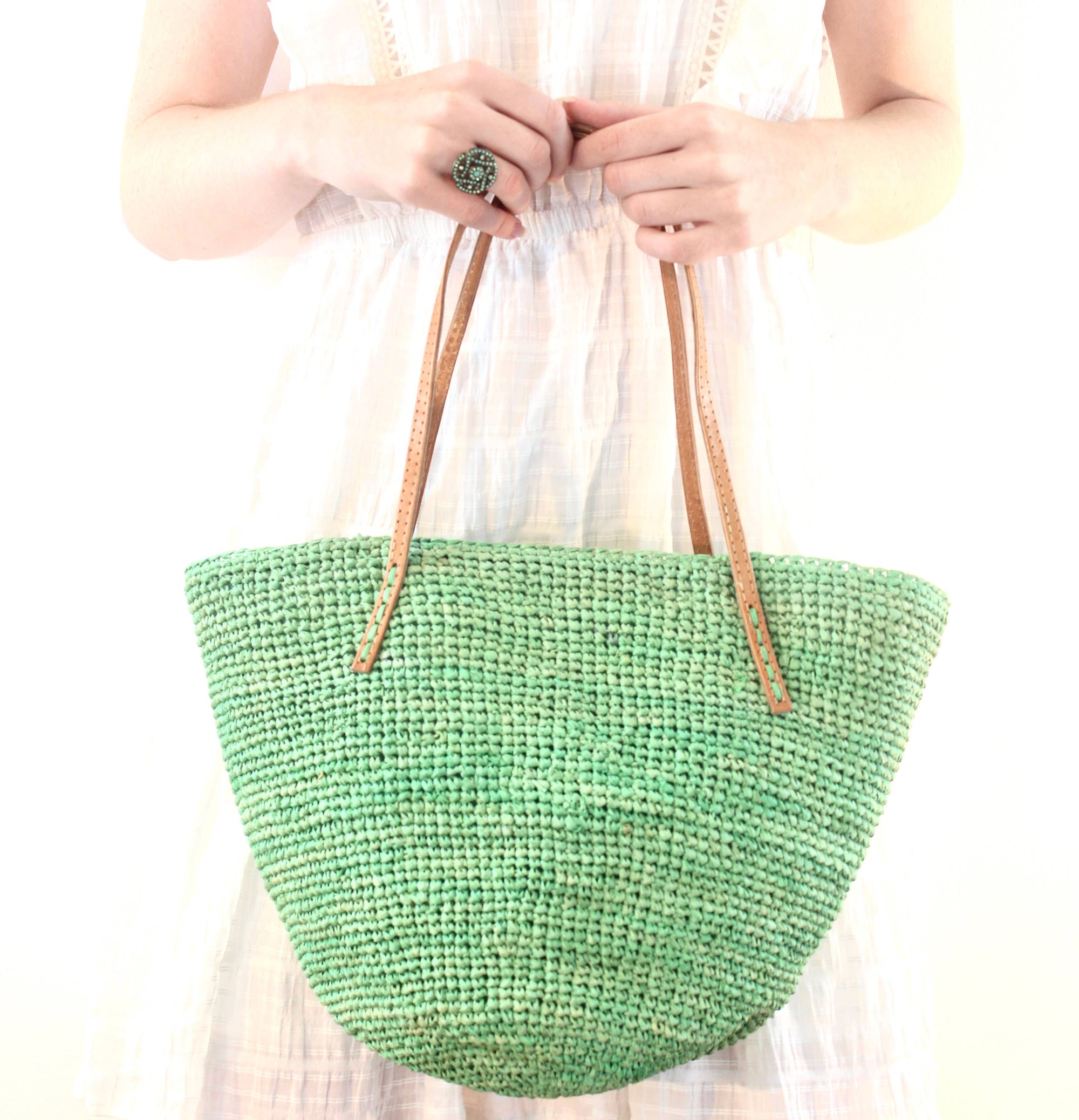 Tika Bucket Crochet Handbag