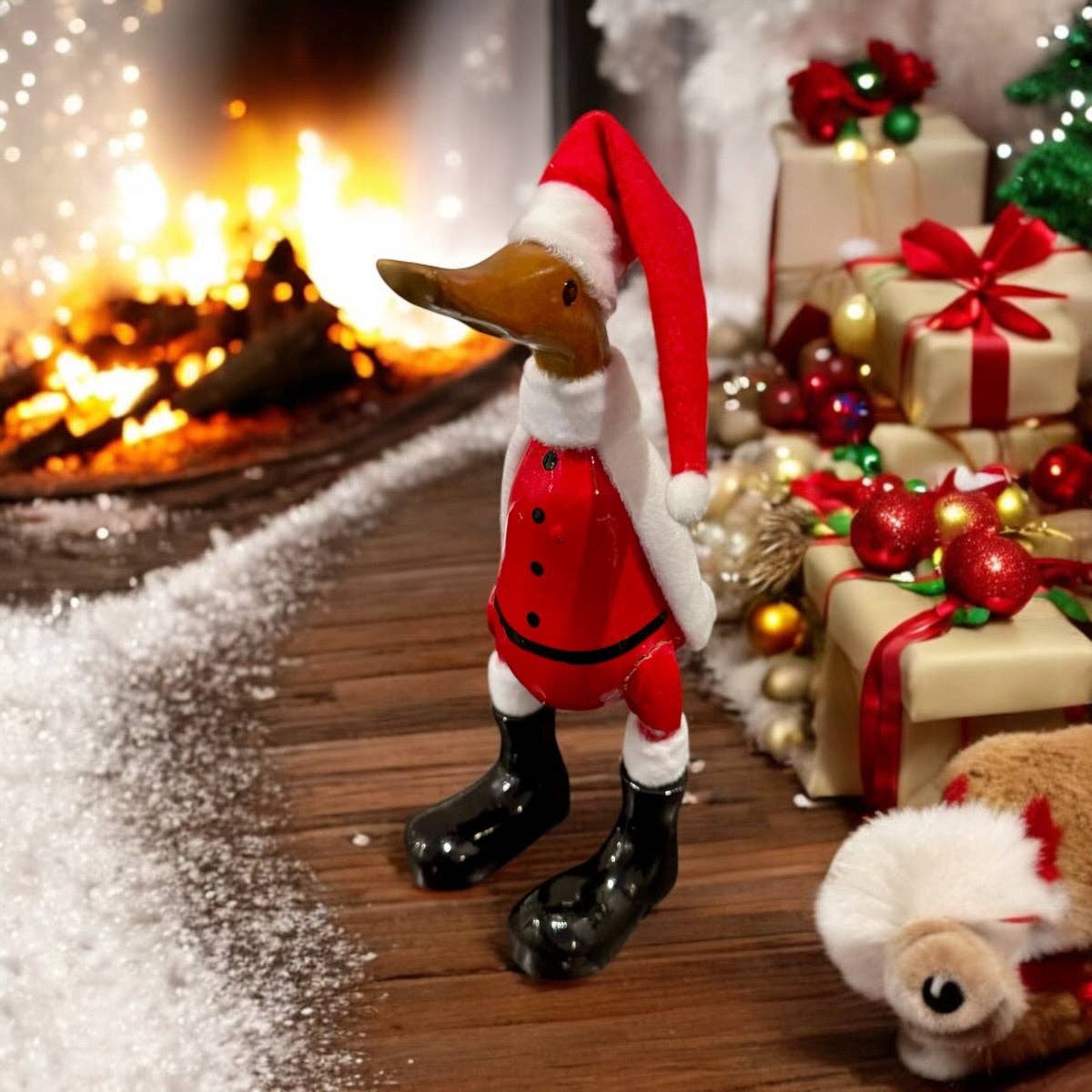 Chunky Boot Ducklets - Santa