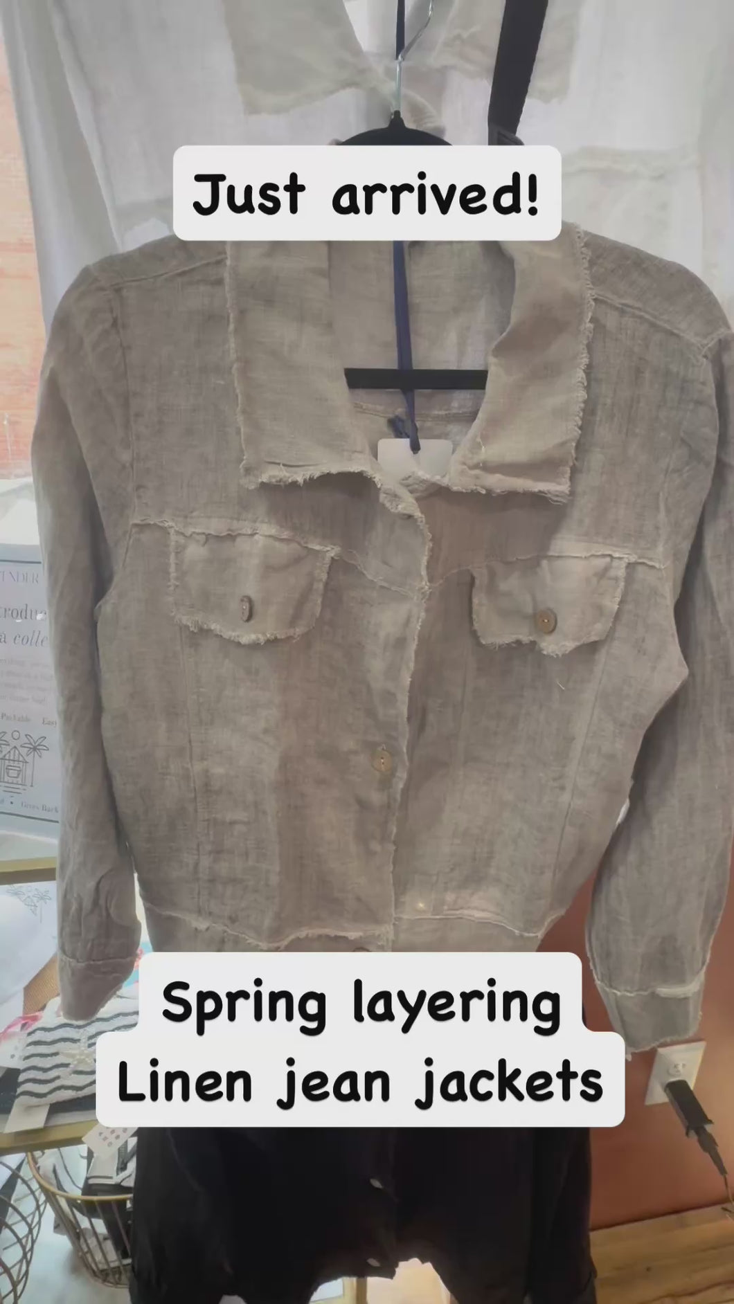 Linen Jean Jacket