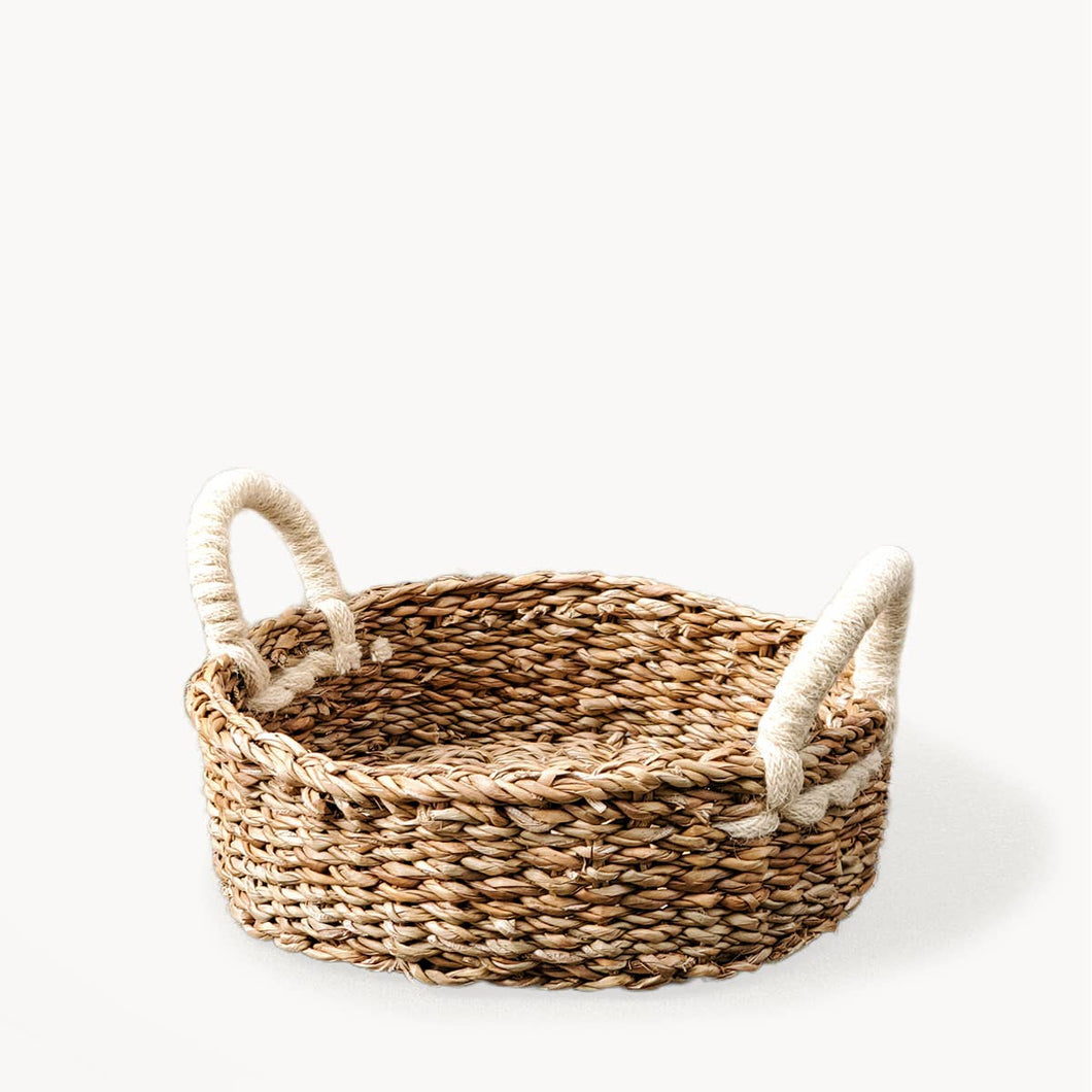 Handwoven Savar Round Bread Basket