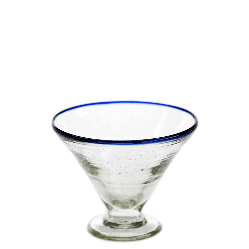 Hand-Blown Recycled Margarita Glasses (Set of 2)