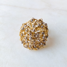 Load image into Gallery viewer, Supernova Crocheted Jeweled Ring
