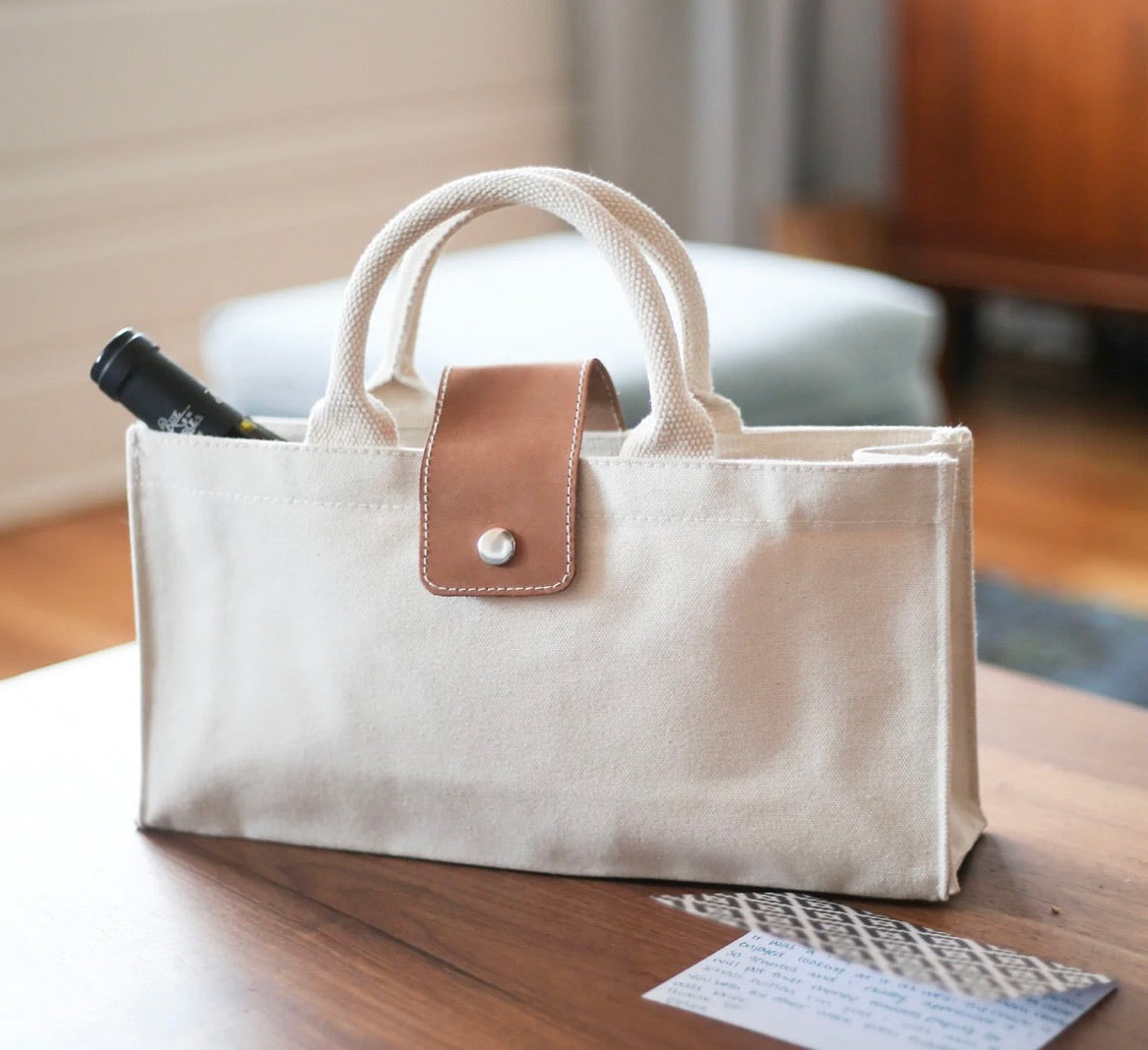Horizontal Wine Tote