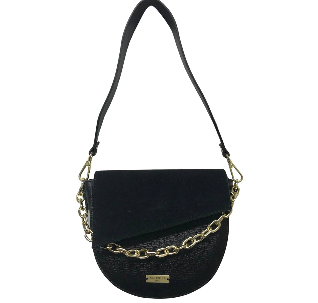 Anna 3-Way Suede Leather Purse