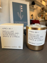 Load image into Gallery viewer, Apres Ski Gold Tumbler Candle (Limited Edition)
