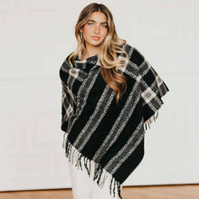 Load image into Gallery viewer, Reese Fringe Shawl/Poncho
