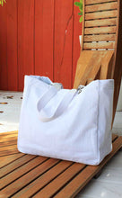 Load image into Gallery viewer, Terry Plastic Lined Tote
