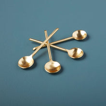Load image into Gallery viewer, Gold Thin Mini Spoons (individual)
