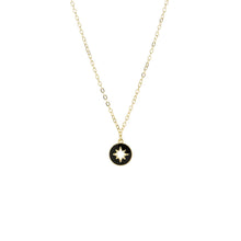 Load image into Gallery viewer, Enamel Starburst Cutout Charm Necklace
