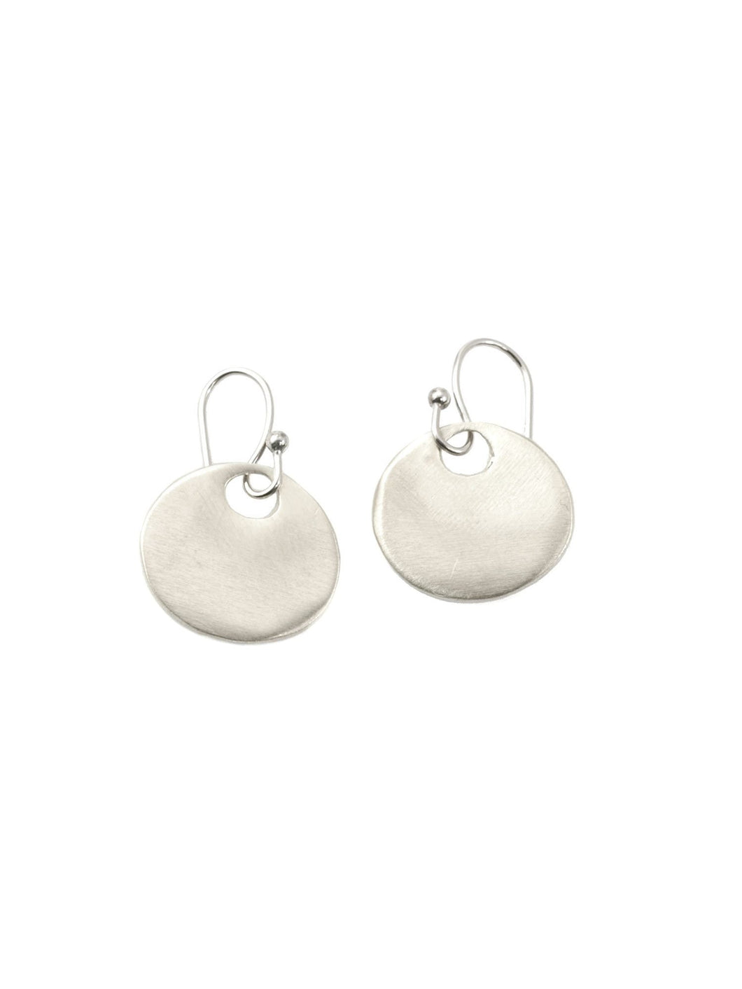 Medium Circle Earrings - Silver