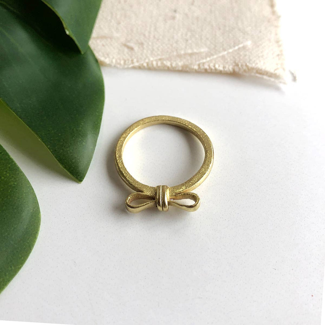 Wrapped Bow Ring - Gold