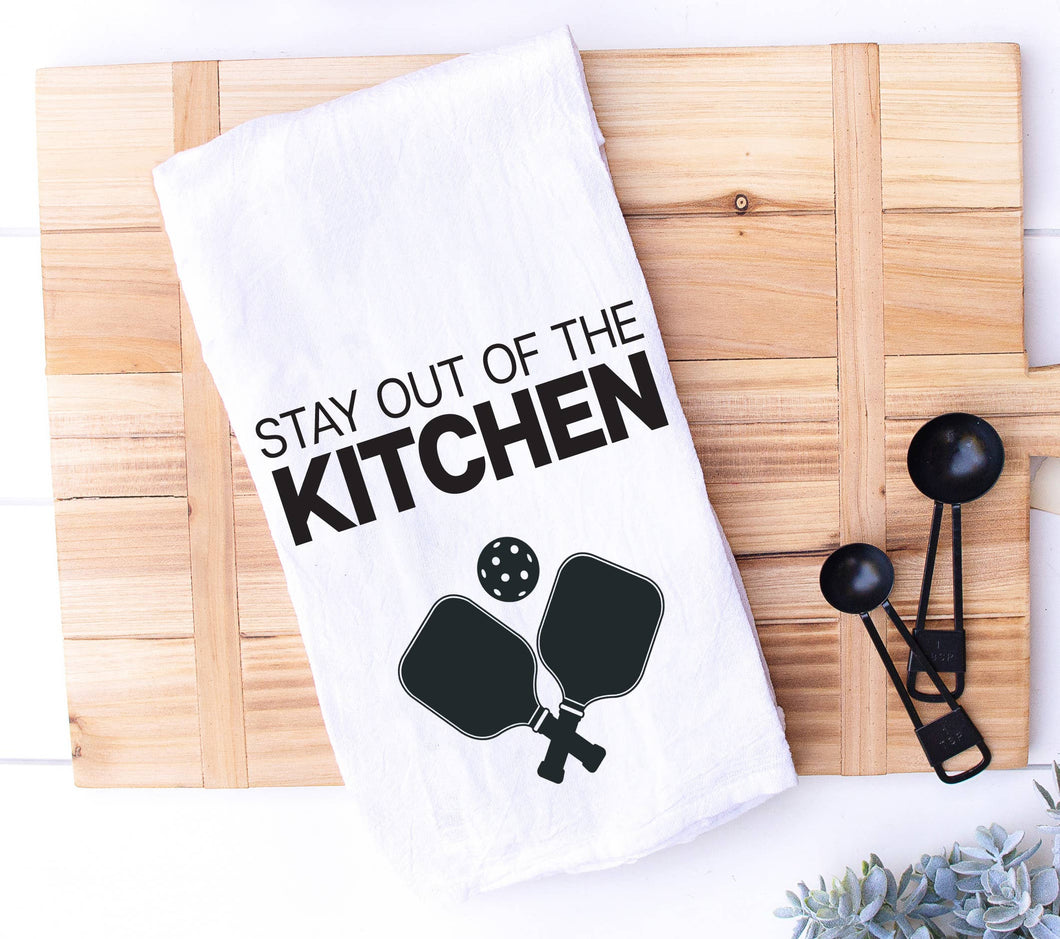 Pickleball Kitchen Towel - Stay Out Of The Kitchen