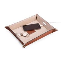 Load image into Gallery viewer, Leather Valet With Charging Station
