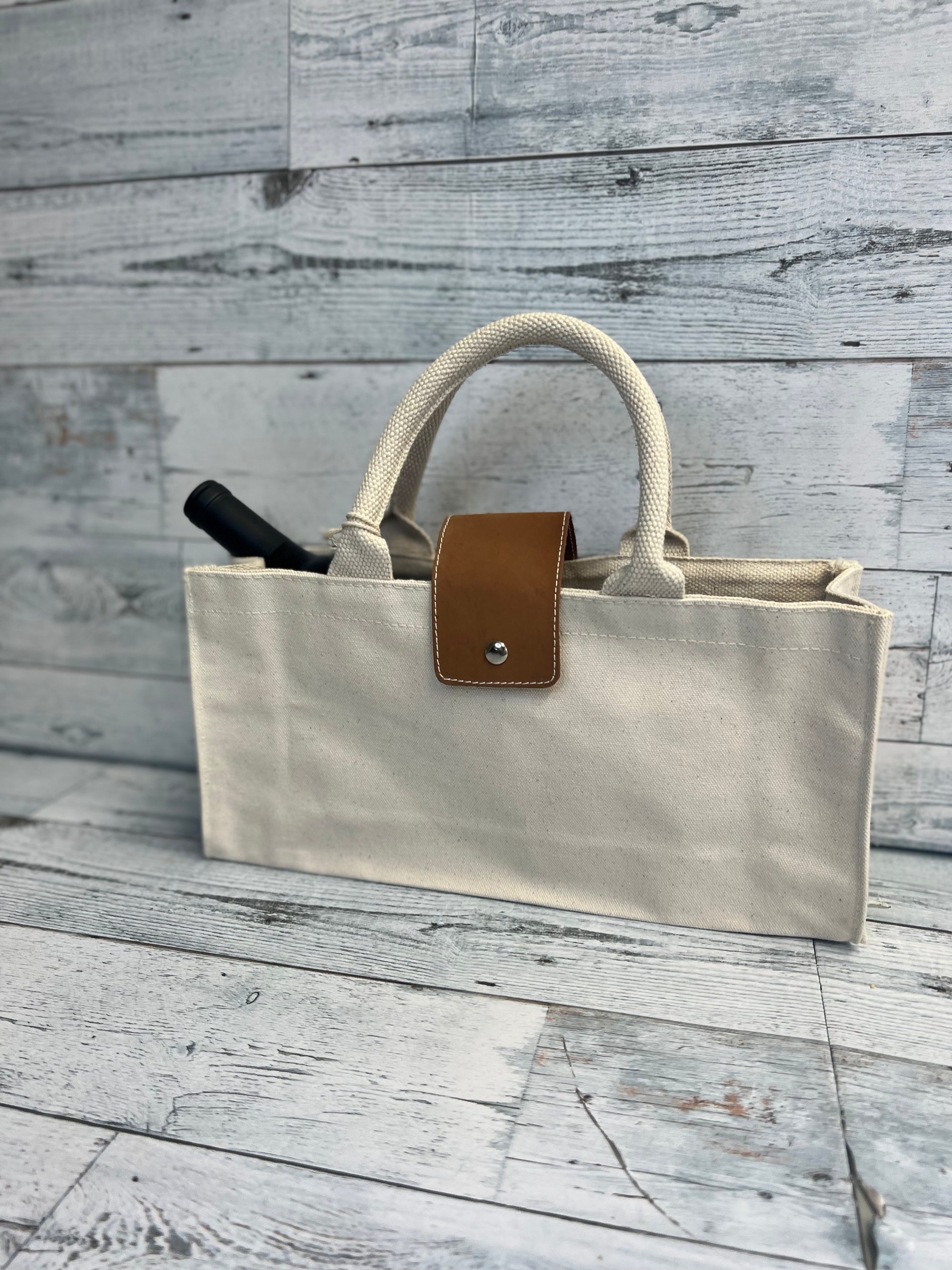 Horizontal Wine Tote