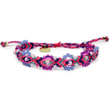 Load image into Gallery viewer, Bali Friendship Lei Bracelet - Pink Sky Blue
