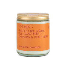 Load image into Gallery viewer, Hot Mess Candle (Rhubarb &amp; Pink Pepper)
