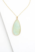 Load image into Gallery viewer, Everlasting Teardrop Necklace in Amazonite
