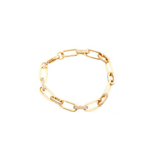 Load image into Gallery viewer, Pave Link Bracelet (gold plated)
